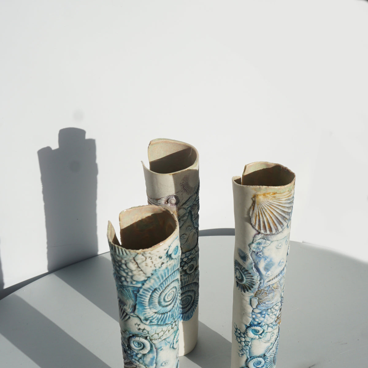Ammonite Slim Pencil Vessel #6