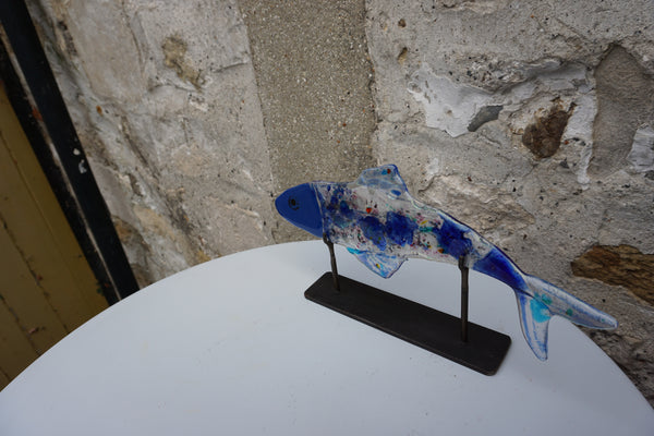 Fish on Stand (Blue Head)