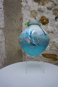 Curved Vase - Blue