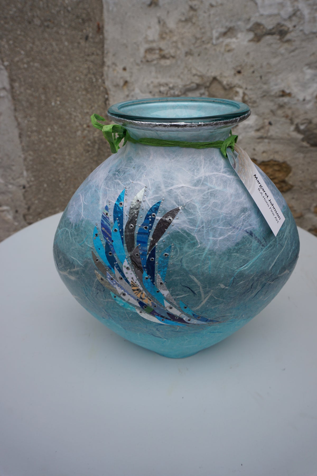 Curved Vase - Blue