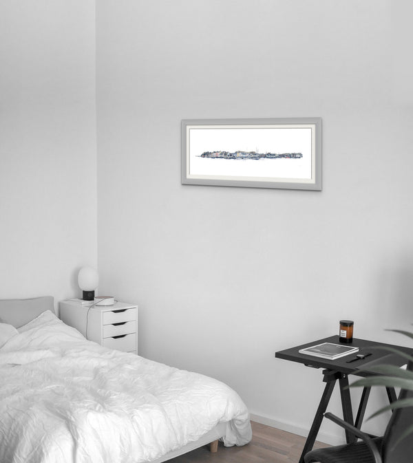 Harbour Walk Quay (Framed Print)