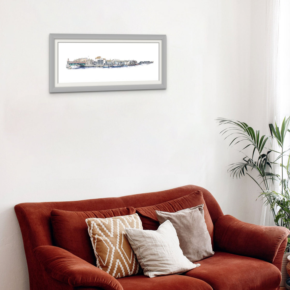 Harbour Walk Bridge (Framed Print)