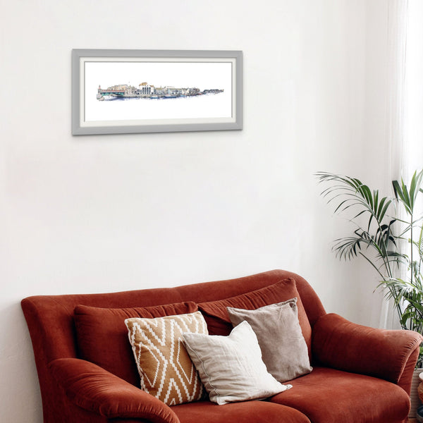 Harbour Walk Bridge (Framed Print)