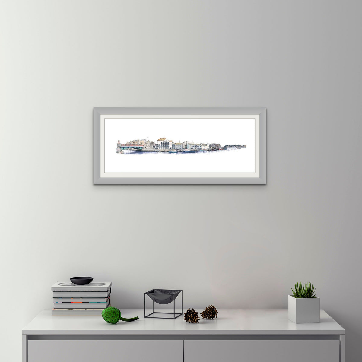 Harbour Walk Bridge (Tube Packaged Print)