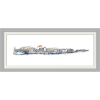 Harbour Walk Bridge (Framed Print)