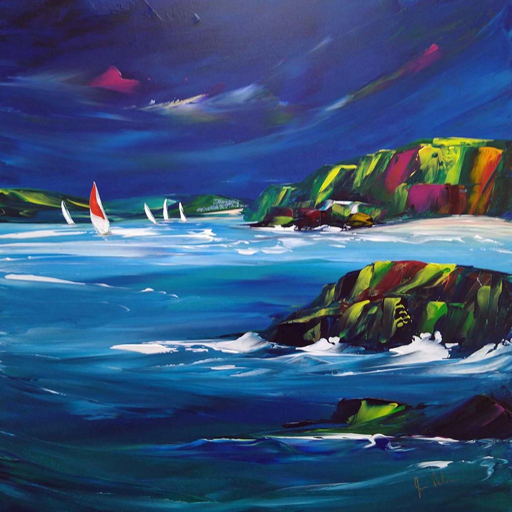 Night Sail by the Coast