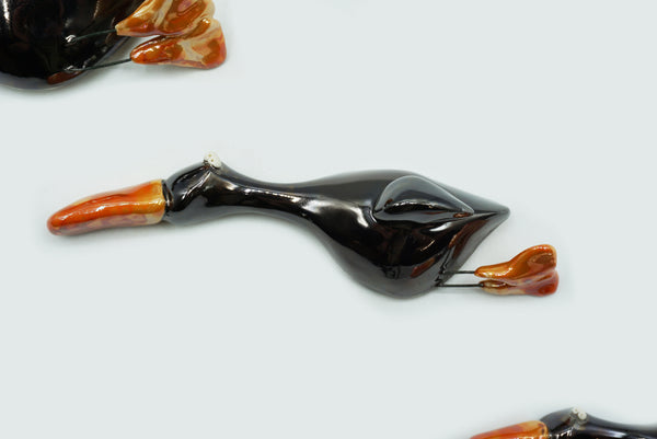 Flying Ducks (Black) - Set of 3