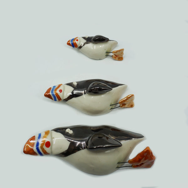Flying Puffins