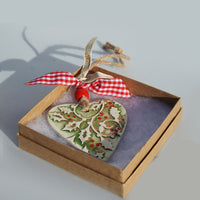 Ceramic Xmas Hanger - Heart