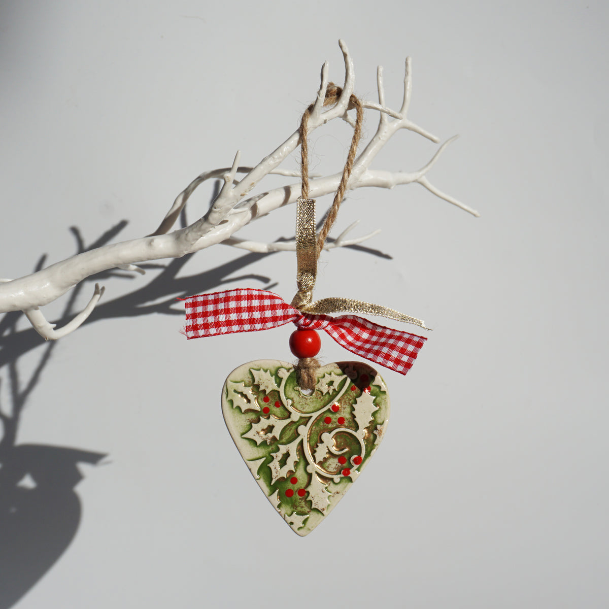 Ceramic Xmas Hanger - Heart