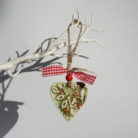 Ceramic Xmas Hanger - Heart