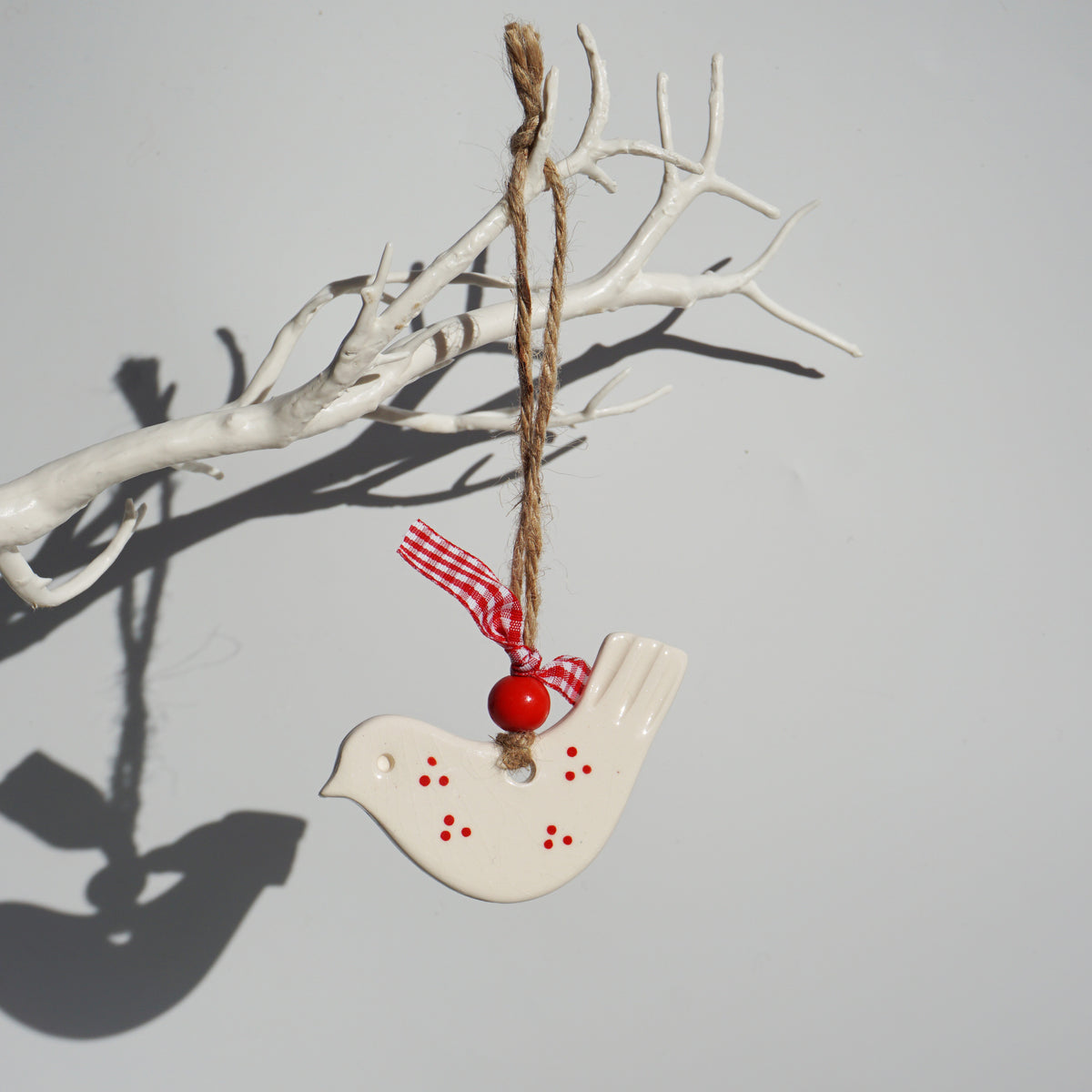 Ceramic Xmas Hanger - Dove