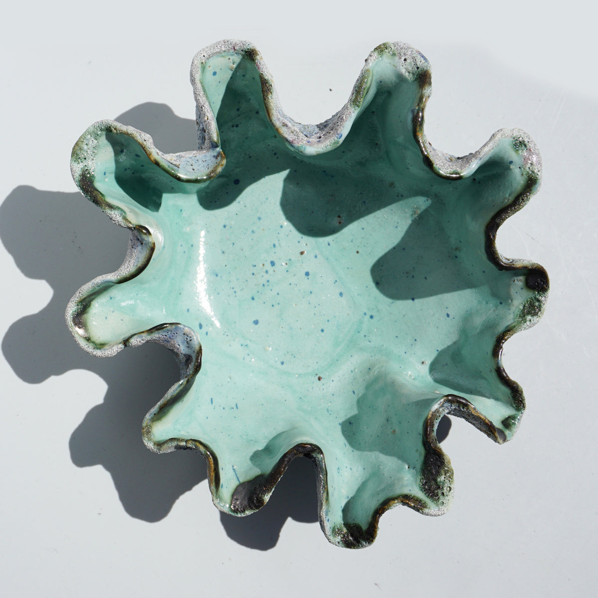 Convoluted Green Bowl