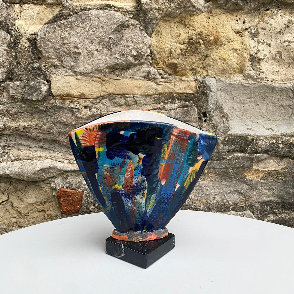 Medium Slabbed Vase on Marble