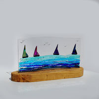 Single Boat Panel with 4 Dichroic boats
