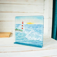 Large Freestanding Wave Panel - Square