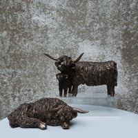 Highland Cow & Calf Standing