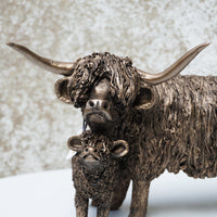 Highland Cow & Calf Standing