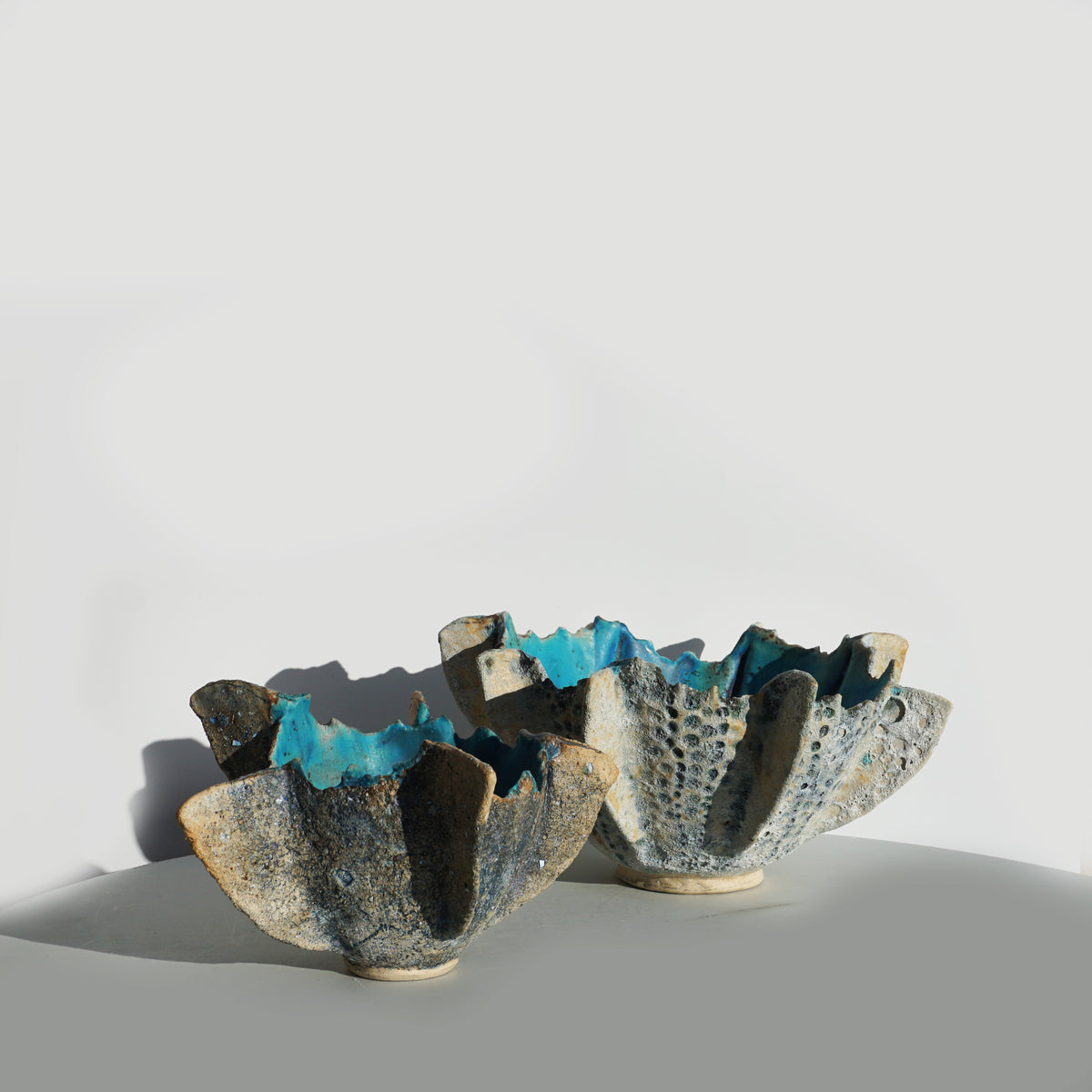 Jagged Textural Ribbed Bowl