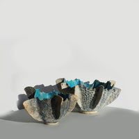 Jagged Textural Ribbed Bowl