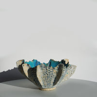 Jagged Textural Ribbed Bowl