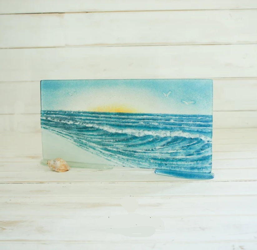 Medium Freestanding Wave Panel - Landscape