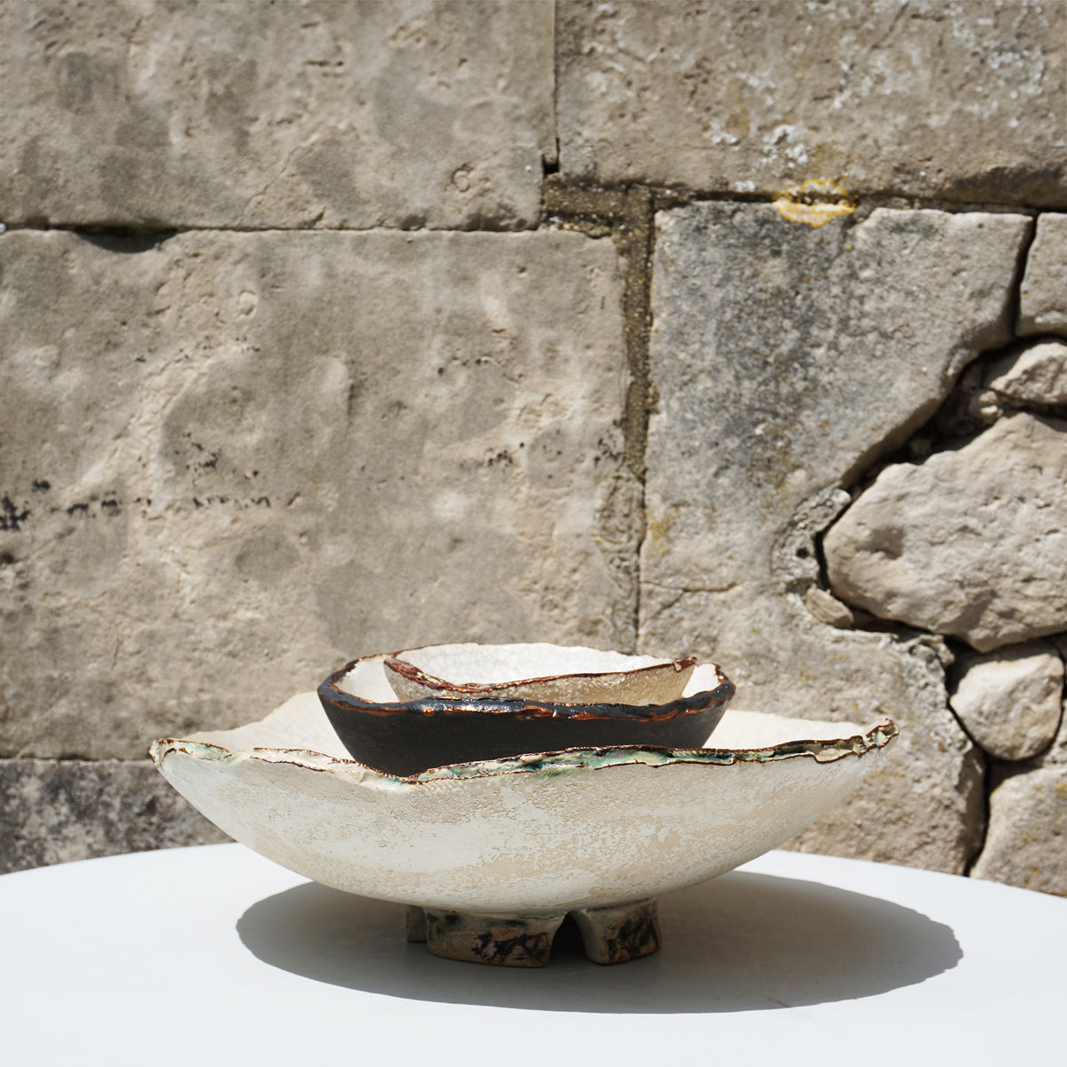 Large Banquet Bowl - Copper Edge