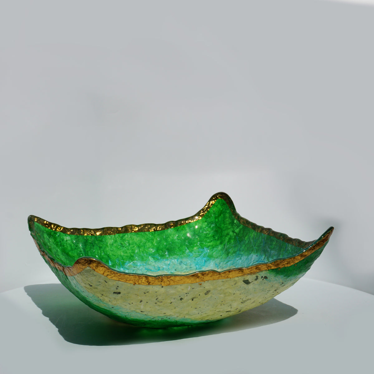 Square Bowl - Crinkle Rim