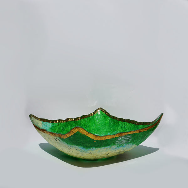 Square Bowl - Crinkle Rim