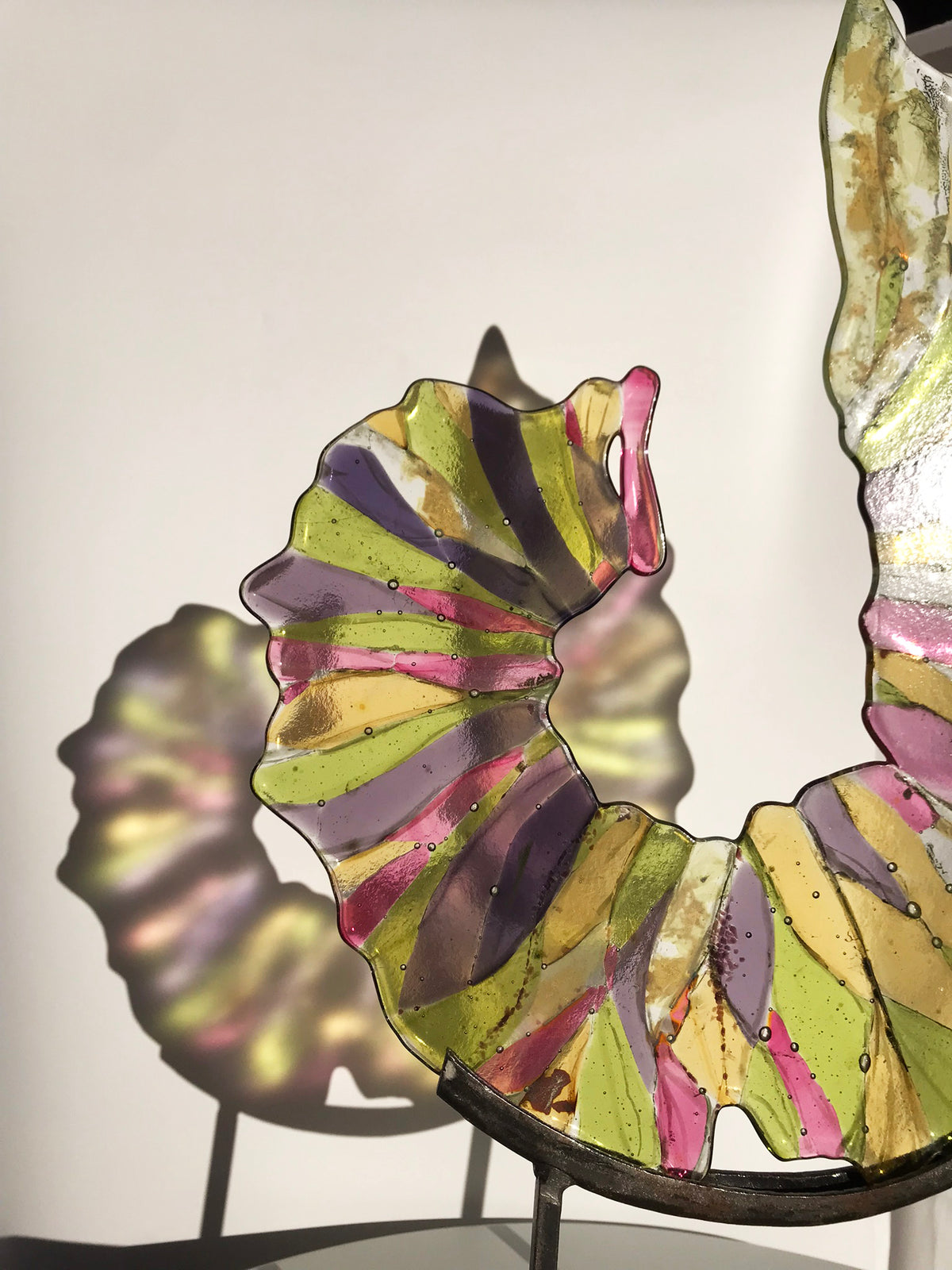 Fused Glass Ammonite