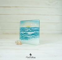 Medium Freestanding Wave Panel -Square