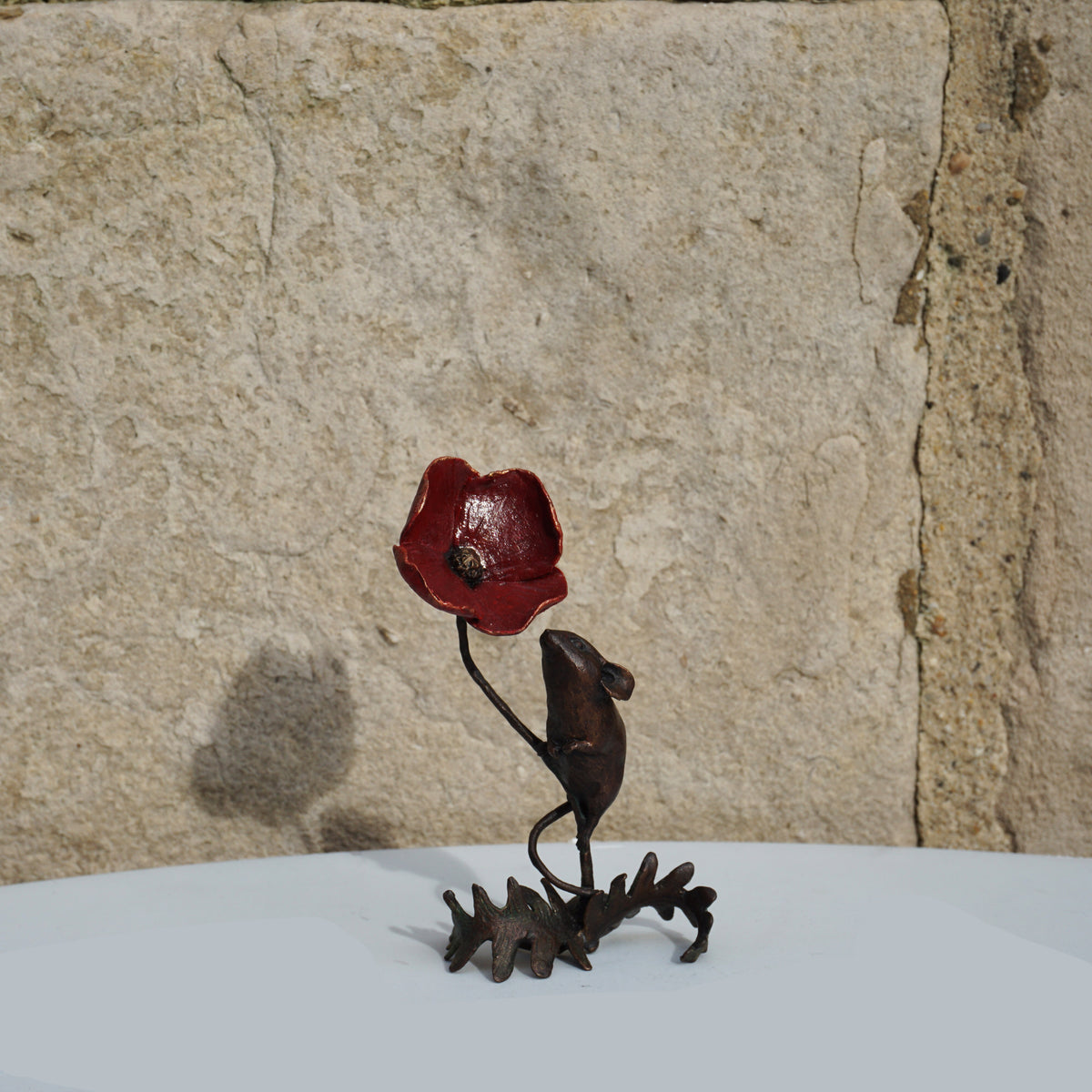Single Mouse with Poppy