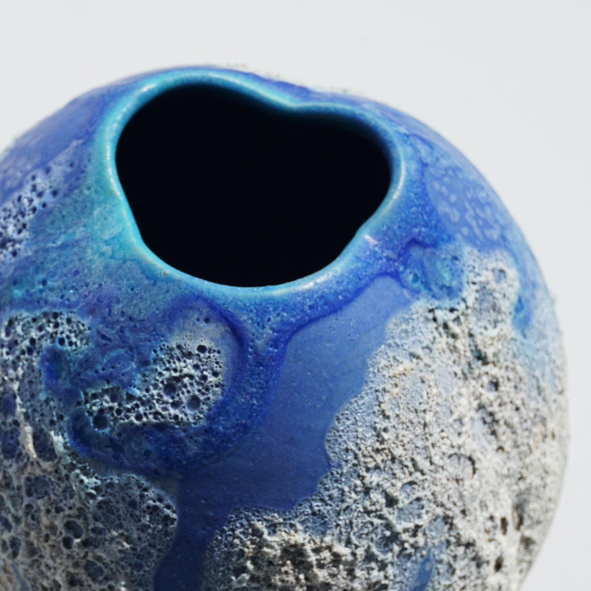 Blue Textural Pot