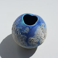 Blue Textural Pot
