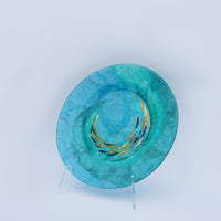 Large Plate - Green & Gold