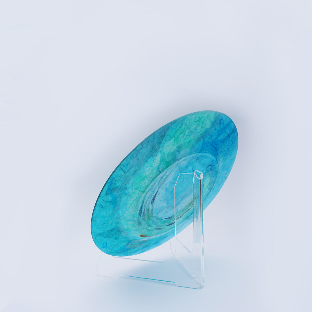 Large Plate - Green & Gold