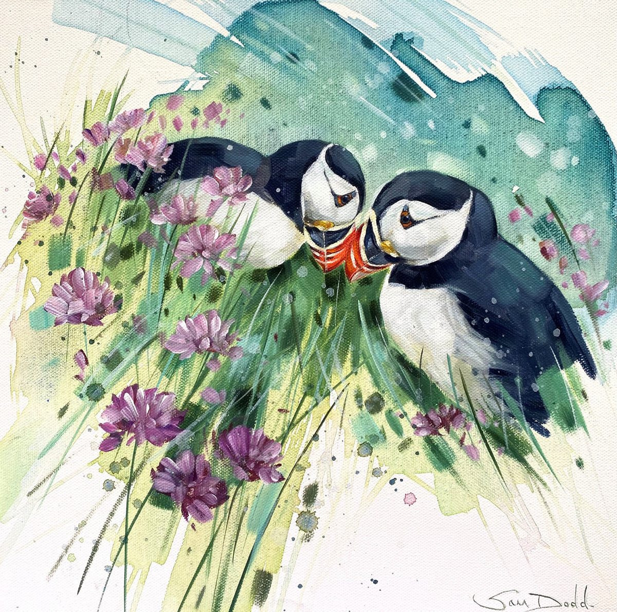 Puffins and Pinks 2