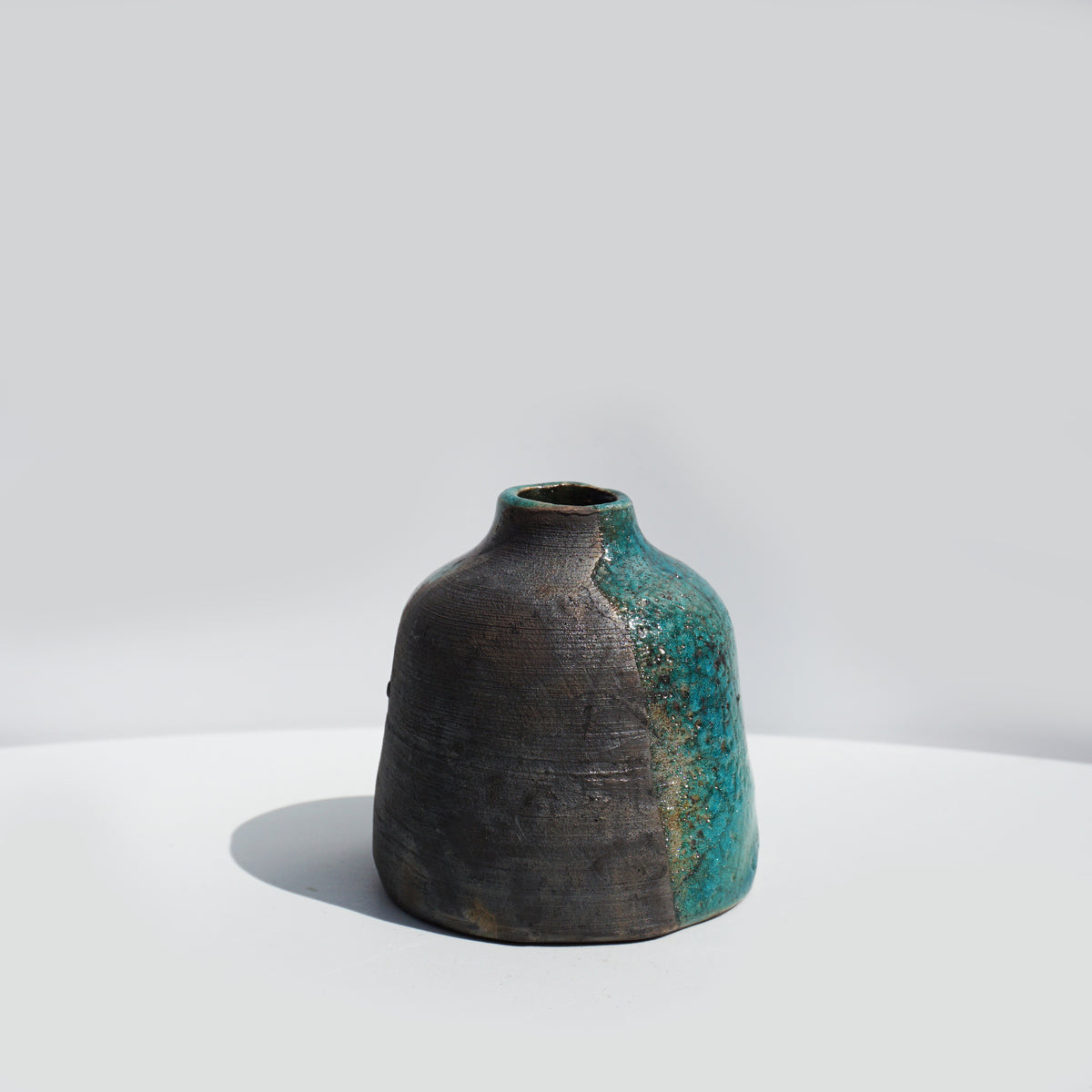 Small Raku Bud Vase #2