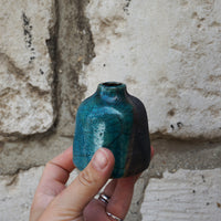 Small Raku Bud Vase #2