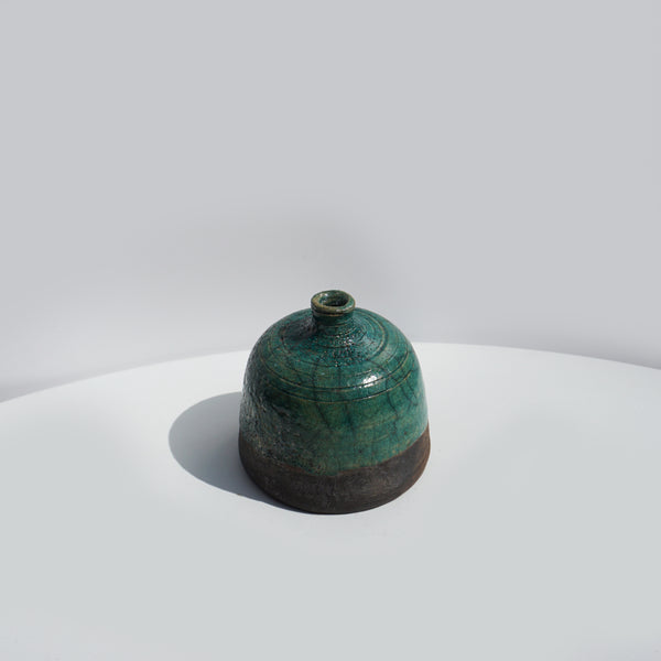 Small Raku Bud Vase #3