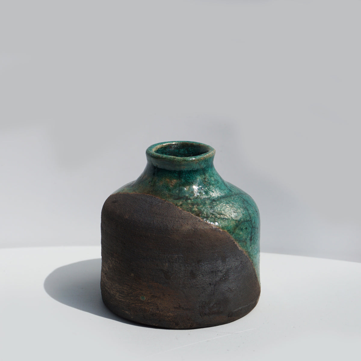 Small Raku Bud Vase #1