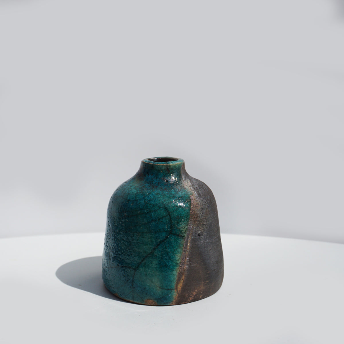 Small Raku Bud Vase #2