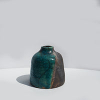 Small Raku Bud Vase #2