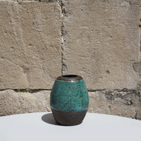 Raku Oval Vase