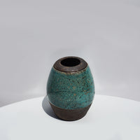 Raku Oval Vase