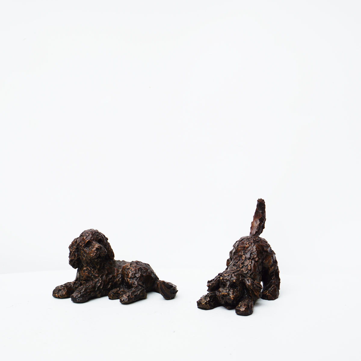 Cockapoo Playing - Solid Bronze