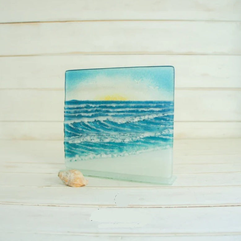Large Freestanding Wave Panel - Square