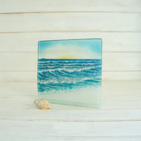 Large Freestanding Wave Panel - Square
