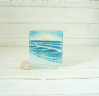Small Freestanding Wave Panel - Square