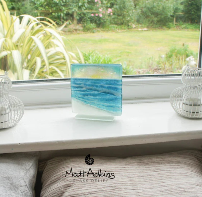 Small Freestanding Wave Panel - Square